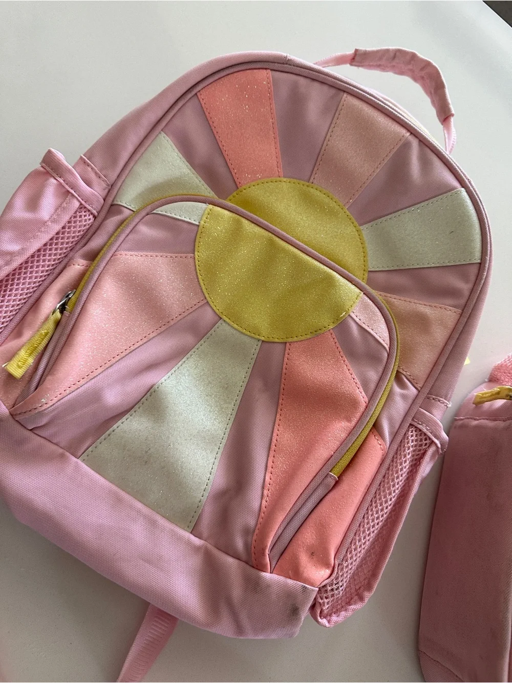 Pottery Barn Kids Glow-in-the-Dark Sunburst Small Mackenzie Backpack Bundle